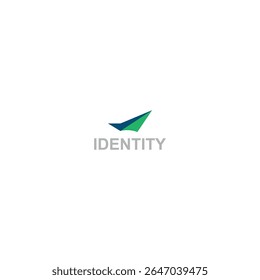Logotipo del vuelo de la flecha con el fondo blanco. 
