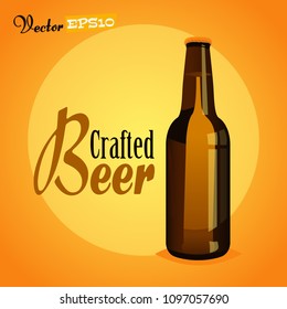 Crafted bottled beer 