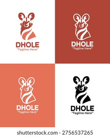 Crafted for conservation groups and wildlife brands needing a distinctive Dhole logo for nature identity.