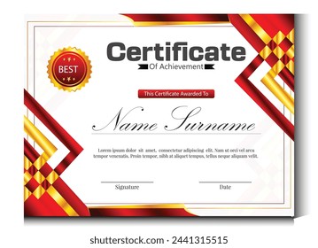 "Crafted with elegance, sealed with expertise: Your Certificate of Achievement."