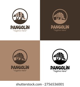 Crafted for environmental brands and institutions needing a fullbody Pangolin emblem to represent protection and ecological commitment.