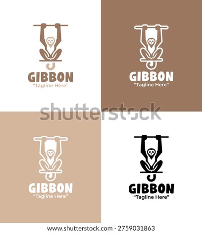 Crafted for environmental organizations and nature brands requiring a distinctive Gibbon logo.