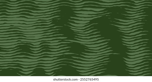 Crafted Hand drawn abstract landscape and mountains range pattern, Japanese stripe wave in brush line, engraving, woodcut, wood carving style background, irregular nature inspired texture graphic