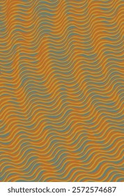 Crafted hand drawn brush line abstract wave pattern, Japanese and Ethnic folk wood carving, engraving, basketry surface texture design, simple oriental graphic for textile, fabric, carpet