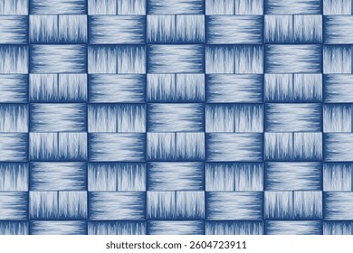 Crafted hand drawn brush lines seamless abstract bamboo weaving pattern, Japanese and ethnic folk wood carving textured background, traditional simple graphic for textile, carpet, decoration