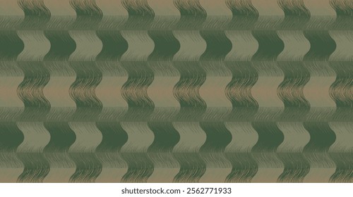 Crafted hand drawn geometric brush line abstract pattern, Japanese and ethnic inspired tribal wood carving, engraving, weaving tie dye textured background, minimal folk checker for textile, carpet
