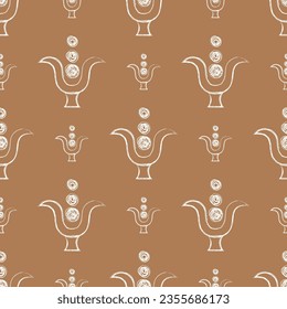 crafted paper seamless pattern design