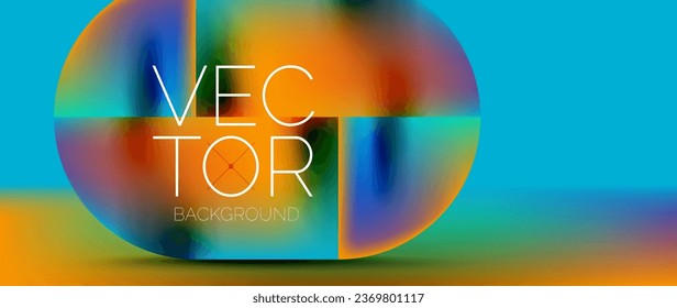 Crafted podium for captivating display of abstract geometry squares, circles, triangles, and flowing gradients harmonize in visually striking presentation for wallpaper, banner, background