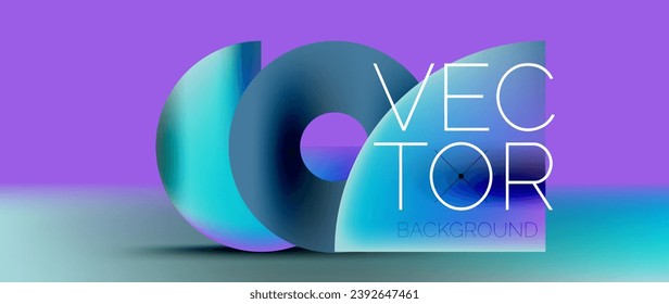 Crafted podium for captivating display of abstract geometry squares, circles, triangles, and flowing gradients harmonize in visually striking presentation for wallpaper, banner, background