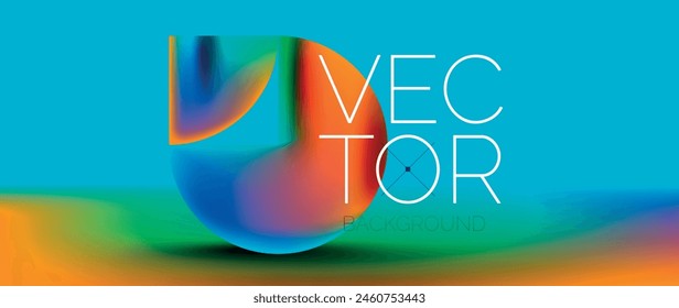 Crafted podium for captivating display of abstract geometry squares, circles, triangles, and flowing gradients harmonize in visually striking presentation for wallpaper, banner, background