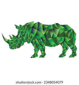 Diseñado con precisión, nuestro arte vectorial del rinoceronte cautiva a través de una ingeniosa geometría. Un tapiz de formas rectangulares se funde en una obra maestra que exuda encanto moderno y elegancia dinámica.