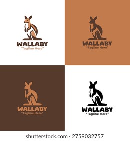 Crafted for startups and communities that need a recognizable Wallaby emblem for wildlife branding.