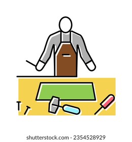 crafter business color icon vector. crafter business sign. isolated symbol illustration