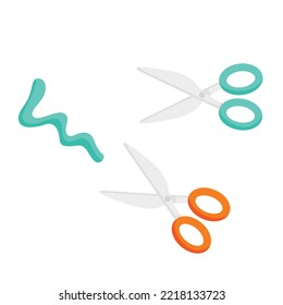 Crafting Activity Tools Illustration Vector Clipart