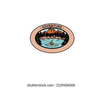 Crafting Adventure River Mountain Logo