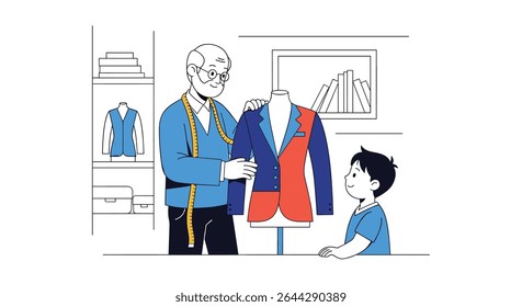 Crafting Dreams An Inspiring Tale of Tailoring Passing Down Knowledge to the Future Generation