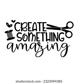 Crafting. Hand drawn motivation lettering phrase in modern calligraphy style. Inspiration slogan for print and poster design. Vector illustration. 