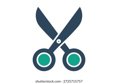 Crafting icon. solid icon style. icon related to cut. creativity elements vector illustration