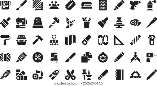 Crafting icons . High-Quality Vector Icons Collection with Editable Stroke. Ideal for Professional and Creative Projects.