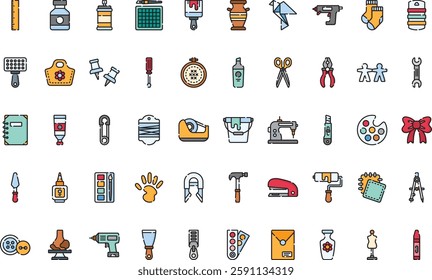 Crafting icons High-Quality Vector Icons Collection with Editable Stroke. Ideal for Professional and Creative Projects.