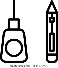 Crafting Line Vector Icon Design