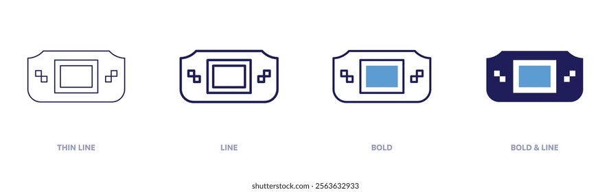 Crafting system icon in 4 different styles. Thin Line, Line, Bold, and Bold Line. Duotone style. Editable stroke.