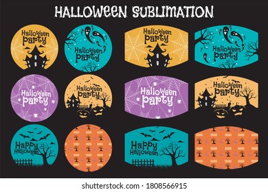 Crafts with a halloween theme for mask, pin and sublimation crafts