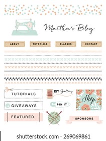 Crafty Blog Kit Illustration