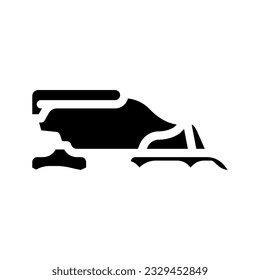 crampons mountaineering adventure glyph icon vector. crampons mountaineering adventure sign. isolated symbol illustration