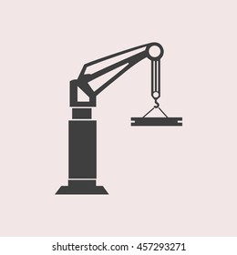 Cran web icon. Isolated illustration
