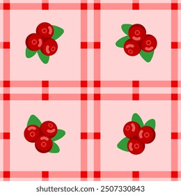 cranberry fruit pattern for background