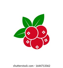 Cranberry icon design isolated on white background. Vector illustration