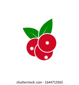 Cranberry icon design isolated on white background. Vector illustration