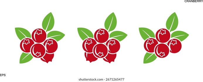 Logotipo del arándano. Arándano aislado sobre fondo blanco