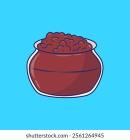 Cranberry sauce, Thanksgiving sauce, cranberry relish, fruit sauce, Thanksgiving food, holiday berry sauce, side dish, condiment, vector, illustration, icon.