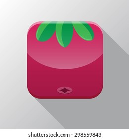 Cranberry texture icon stylized like mobile app.