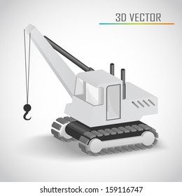 crane 3d vector