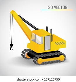 crane 3d vector