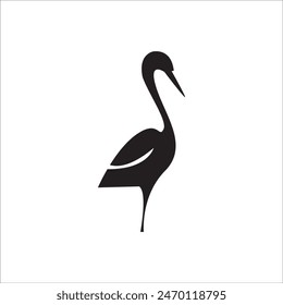 DISEÑO DEL SÍMBOLO DE ILUSTRACIÓN VECTORIAL DEL ÍCONO DEL PÁJARO