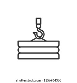 Crane Building Modern Simple Outline Vector Icon