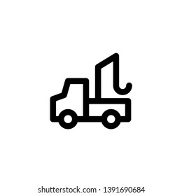 crane car icon vector illustration