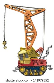 crane - cartoon