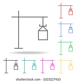 crane colored icons. Element of logistic multi colored icon for mobile concept and web apps. Thin line icon for website design and development, app development. Premium icon on white background