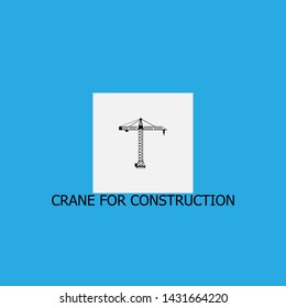crane for construction icon sign signifier vector