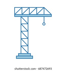 crane construction isolated icon