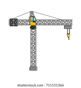 crane construction isolated icon