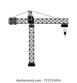 crane construction isolated icon