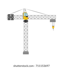 crane construction isolated icon