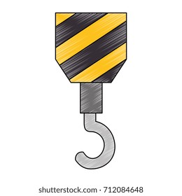crane construction isolated icon