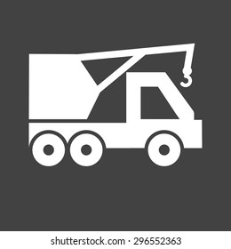 Crane, construction, site icon vectgor image. Can also be used for transport, transportation and travel. Suitable for mobile apps, web apps and print media. 